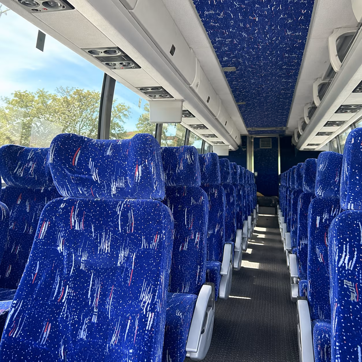 santa barbara charter bus interior