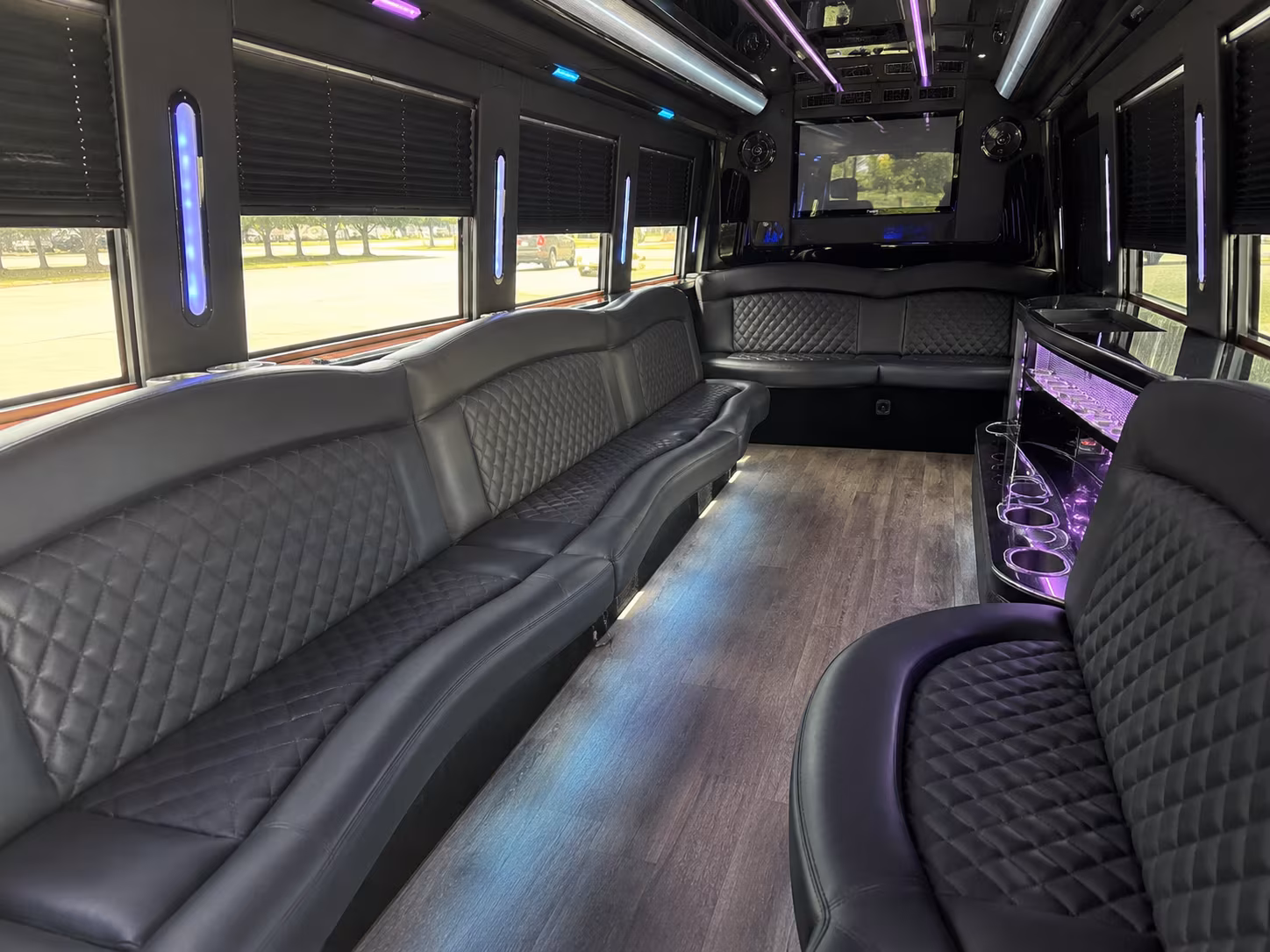 santa barbara wedding party bus rental