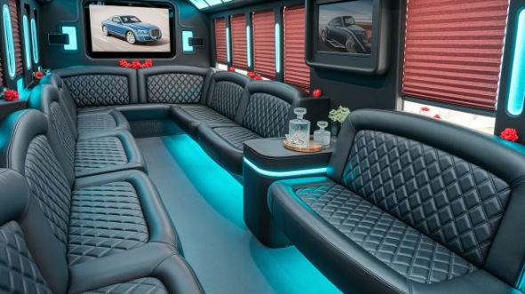 party bus rental interior simi valley